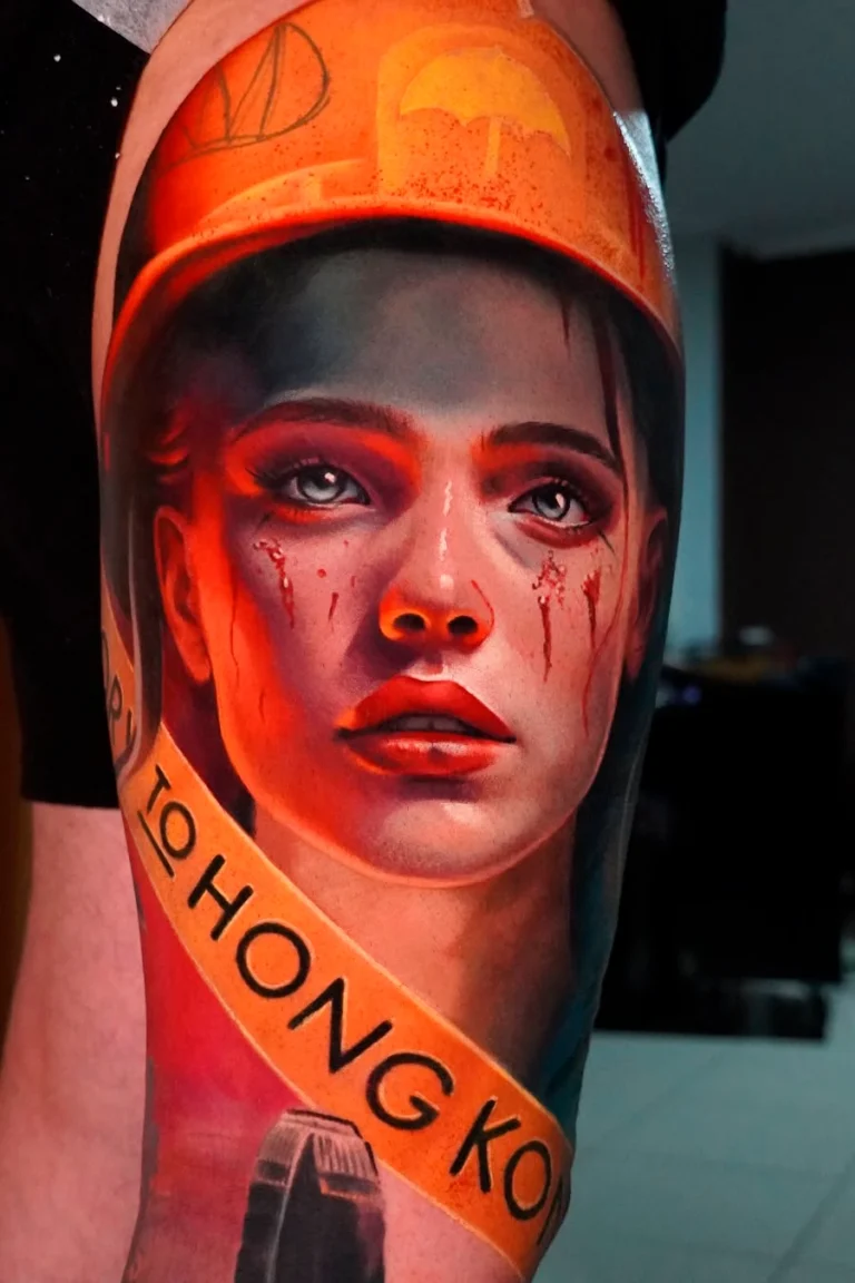Tatuaje realista de Ekaterina, especialista en realismo en Museum Tattoo, estudio de tatuajes en Valencia