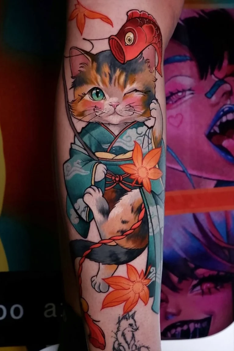 Tatuaje anime realizado en Museum Tattoo, estudio de tatuajes en Valencia
