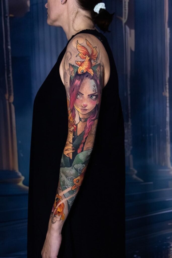 Full sleeve neojaponés por Alena Lang
