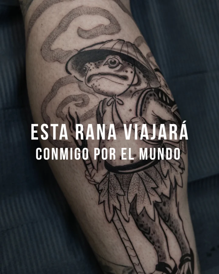 Llevar tus propósitos en la piel. ⛩️

Una rana viajera cargando un Daruma en su mochila, conectando con la his
