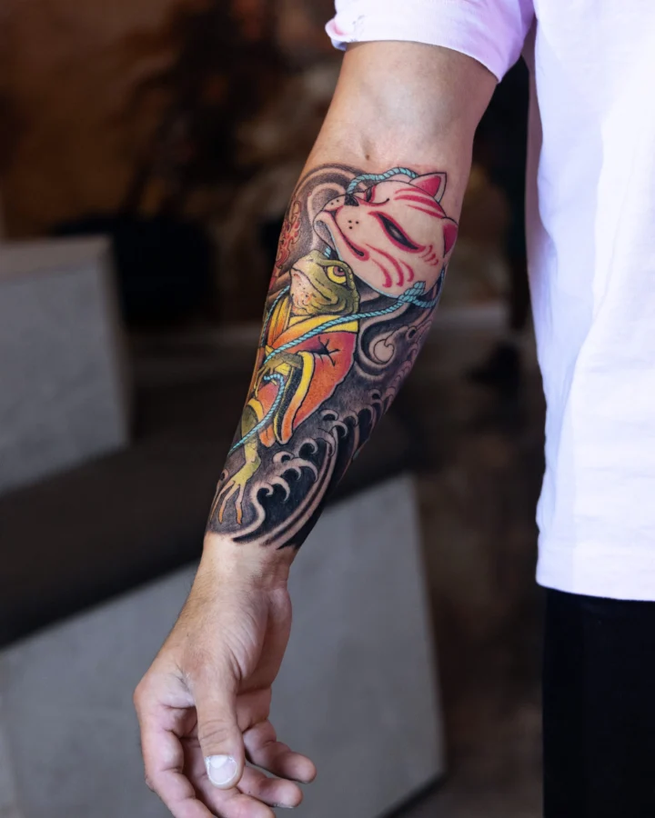 Menchirashi en proceso 👺🐸

Primera parte de este proyecto de Irezumi. Hoy juntamos tres íconos del folclore ja